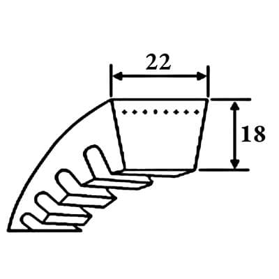 Кабели Ремень клиновой XPC 2120 SWR Кабели Ремень клиновой XPC 2120 SWR